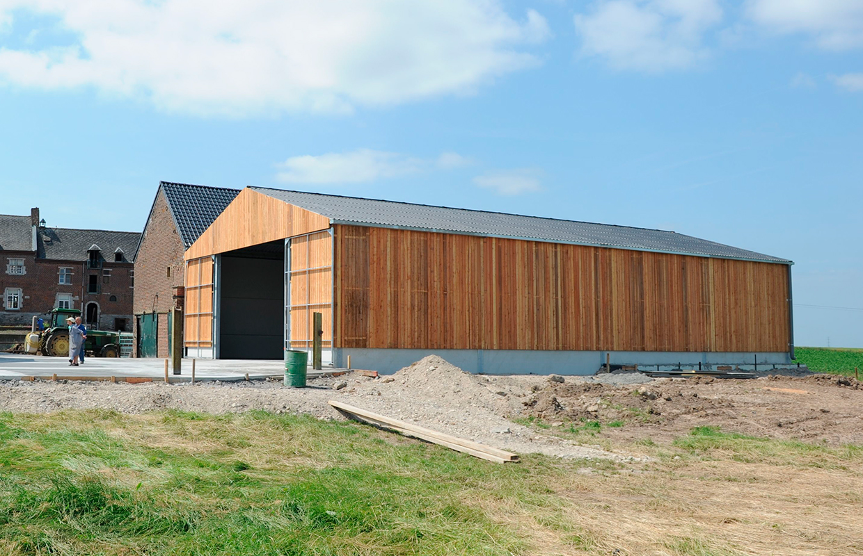 Photo d'un hangar