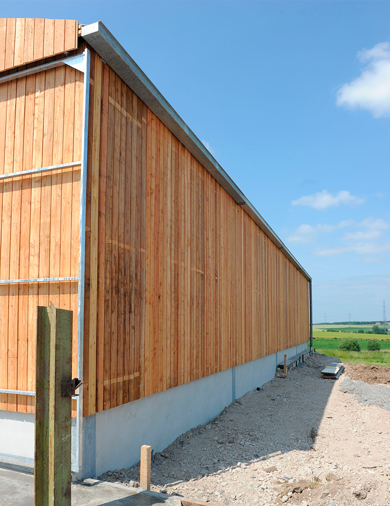 Photo d'un hangar agricole